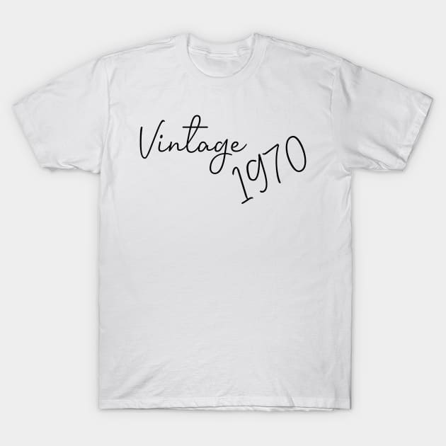 Vintage 1970 - 50th Birthday - 50th Birthday Gift - 50th Birthday - 50th Birthday Party - 1970 T-Shirt by MultiiDesign